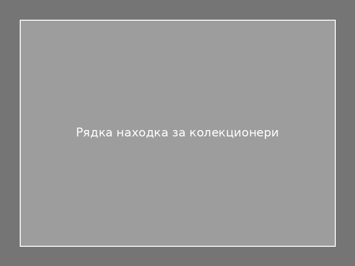 Рядка находка за колекционери