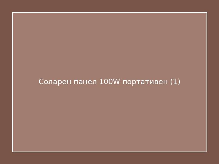 Соларен панел 100W портативен