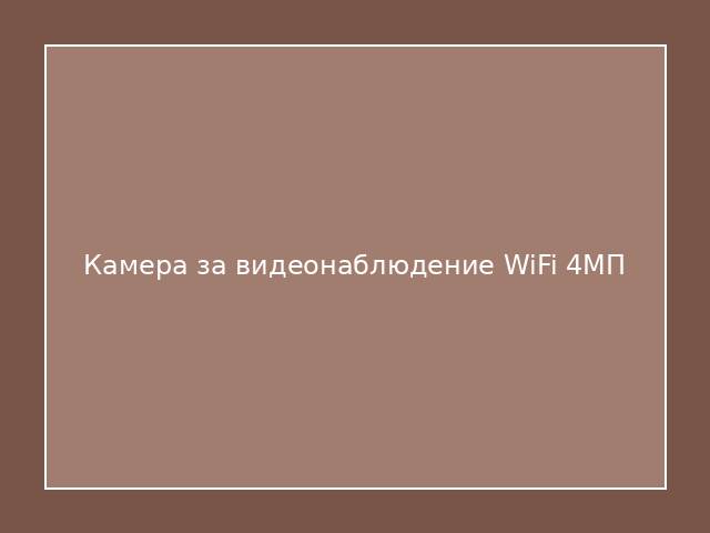 Камера за видеонаблюдение WiFi 4МП