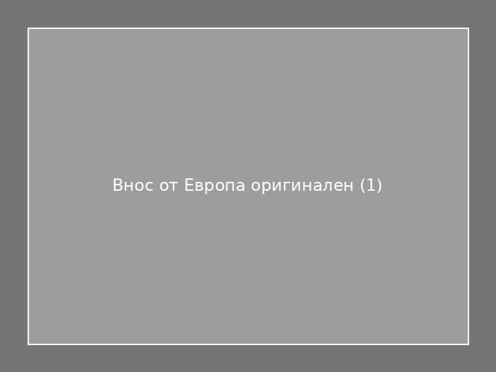 Внос от Европа оригинален