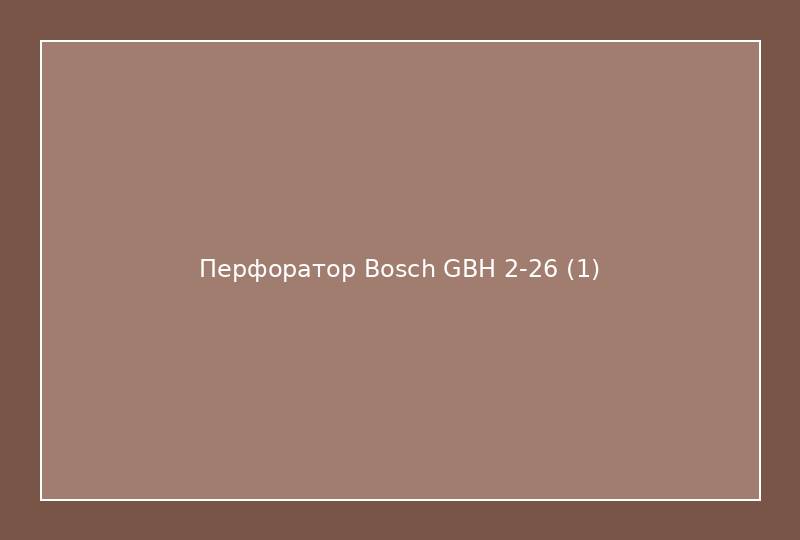 Перфоратор Bosch GBH 2-26