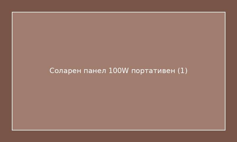 Соларен панел 100W портативен