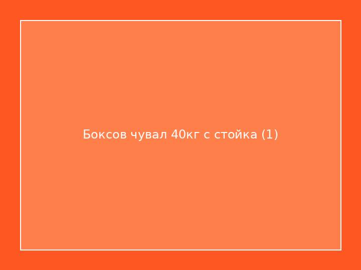 Боксов чувал 40кг с стойка