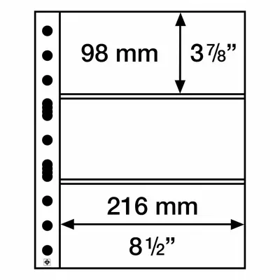 Листи за банкноти Grande - видове 1C, 2C, 3C, 4C
