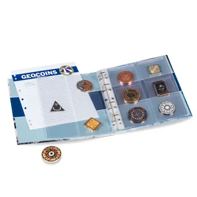 Албум за монети GEOCOINS с 5 листа за големи монети до 55 мм