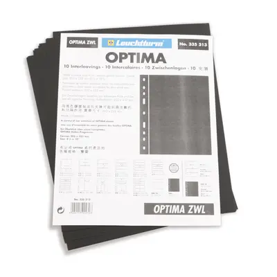 Черни разделителни листове за класьори  Optima